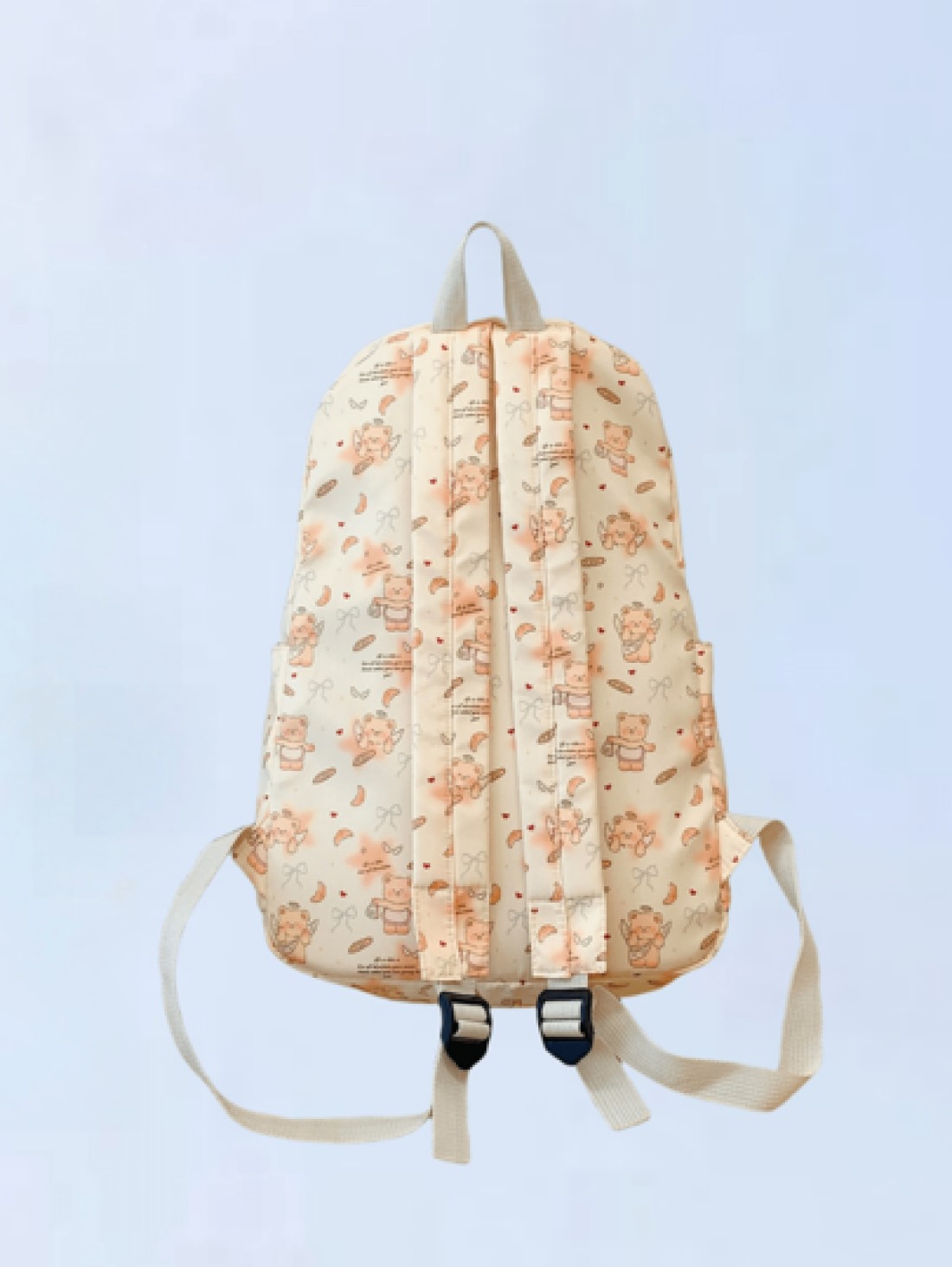 Classic Bear Pattern Backpack All Match Fashion Casual Versatile High Capacity Portable Travel Bag Suitable For Any Occasion
