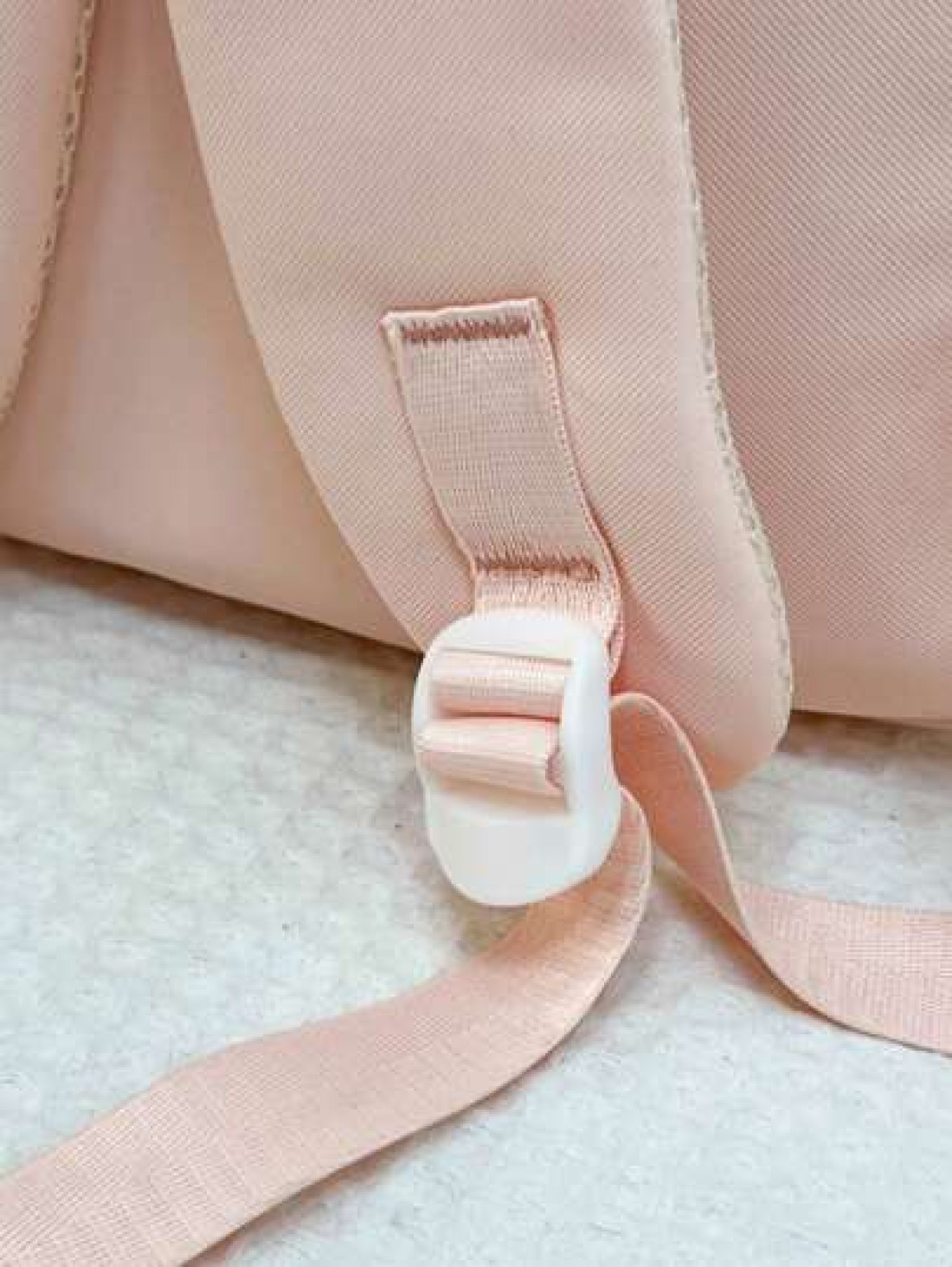 1 New Fashion Solid Color Cute Student Schoolbag Nylon Waterproof Large Capacity Backpack Without Pendant