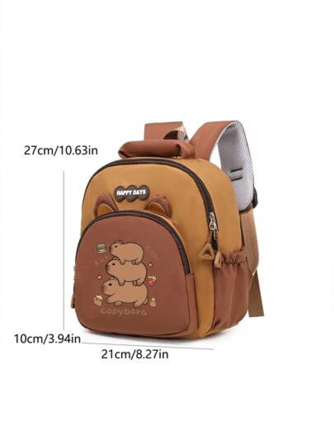 1pc Back To School Backpack Fashionable And Casual Backpack Cute Cartoon Capybara Large Capacity Backpack Suitable For Daily School Very Suitable For Campus Class Photo Taking Birthday Gifts Suitable