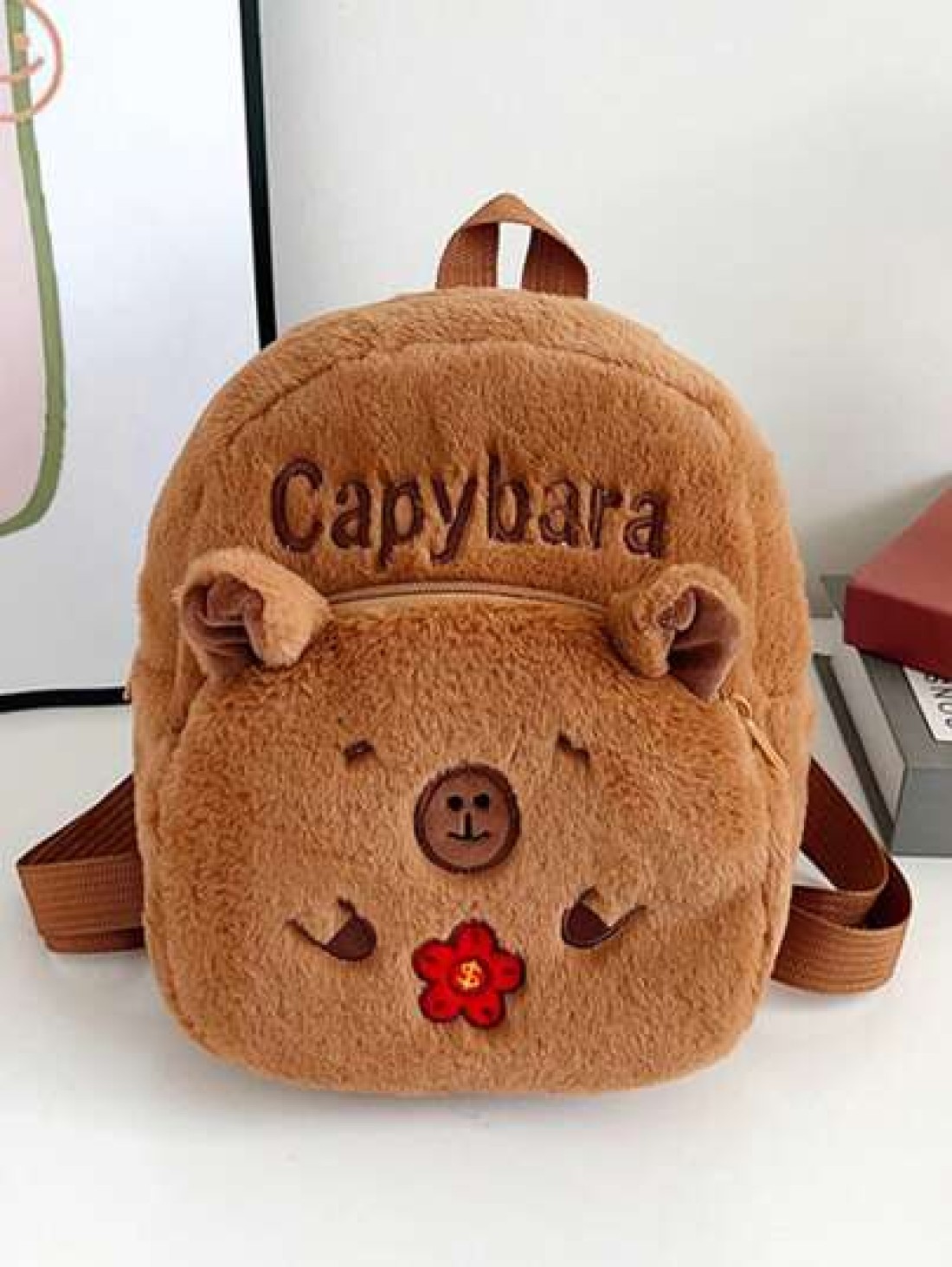 1pc New Cute Cartoon Bear Niche High Quality Material Backpack Zipper Opening And Closing And Fashionable New Bag The Bear Style Is Cute Adjustable Shoulder Straps Casual And Fashionable Very Suitable