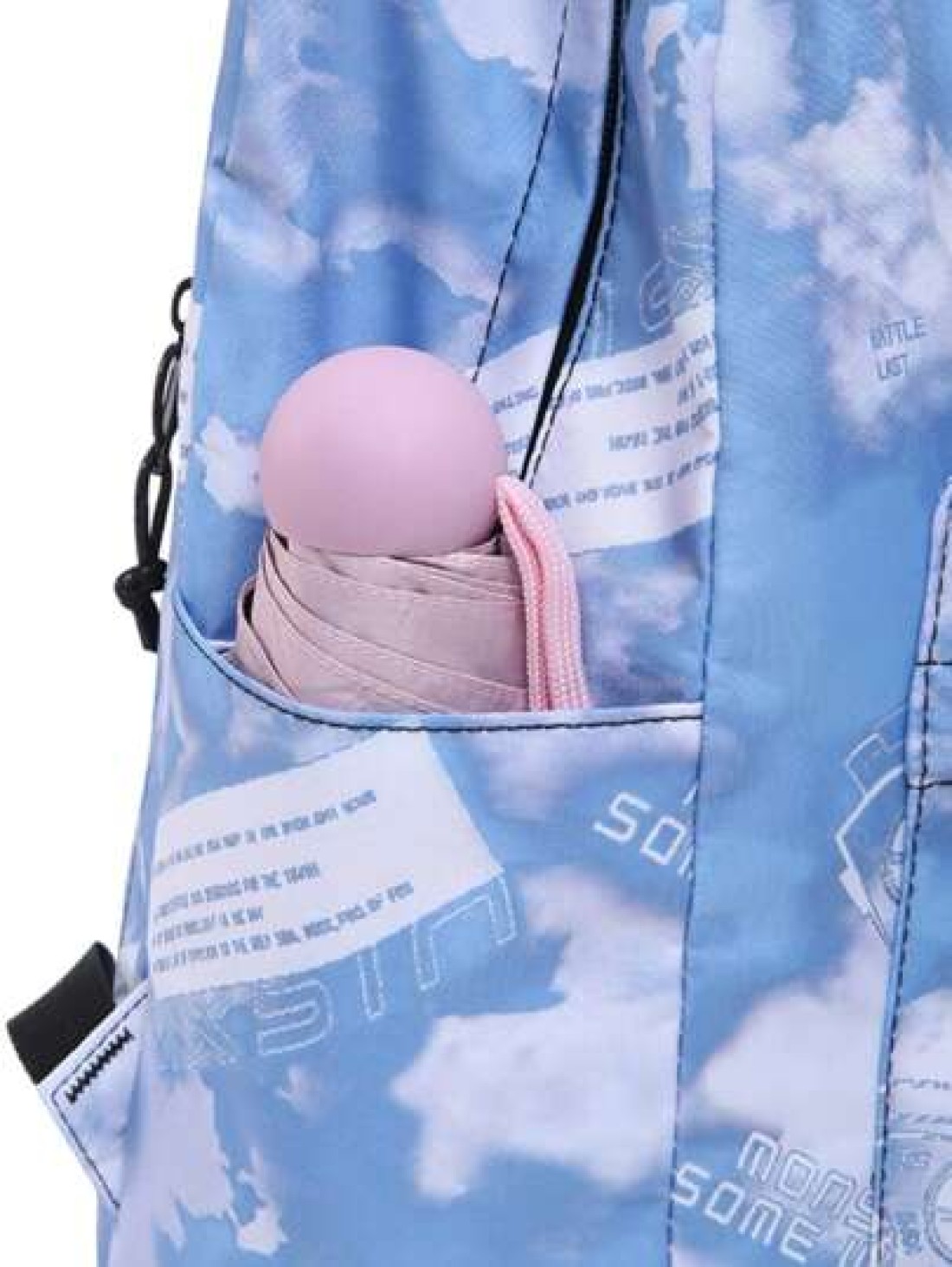 1pc New Fashion Simple Student Nylon Waterproof Ultra Light Backpack Versatile Casual Daypack
