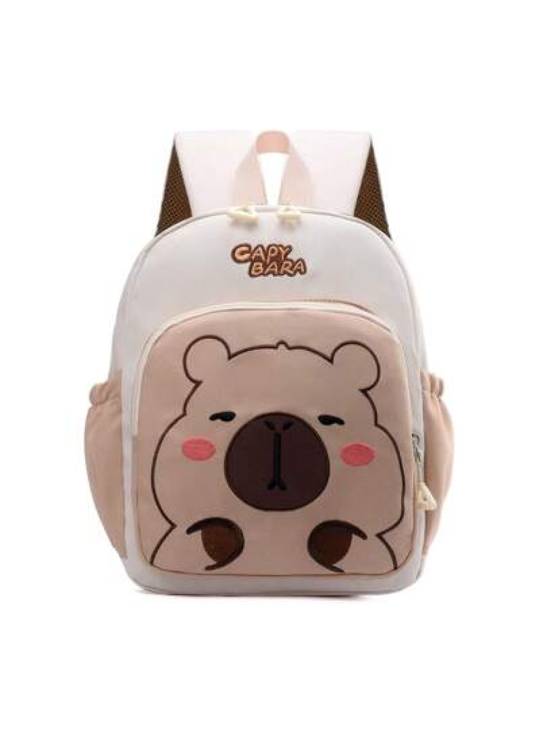 1pc Zipper Closure Fashion Cartoon Cute Capybara Backpack Suitable For Any Occasion Travel Backpack Comfortable And Adjustable Shoulder Straps Meet Basic Storage Needs Suitable For Outdoor Play Commut
