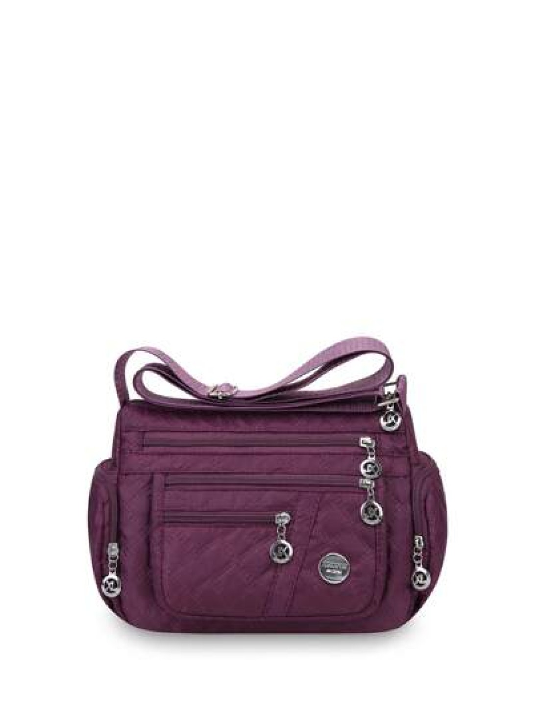Casual Style Large Capacity Red Canvas Messenger Bag Unisex Lightweight Adjustable Shoulder Strap Zipper Closure Polyester Lining Multi Compartment Casual Shoulder Bag Crossbody Wallet