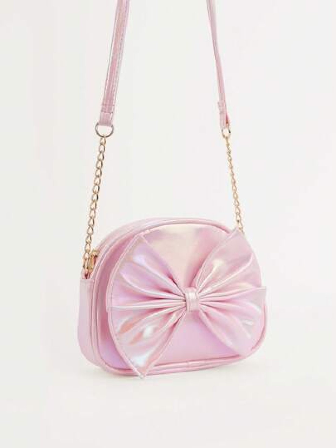 1pc Cute Princess Metal Bowknot Mini Crossbody Bag For Girls Suitable For Daily Outings