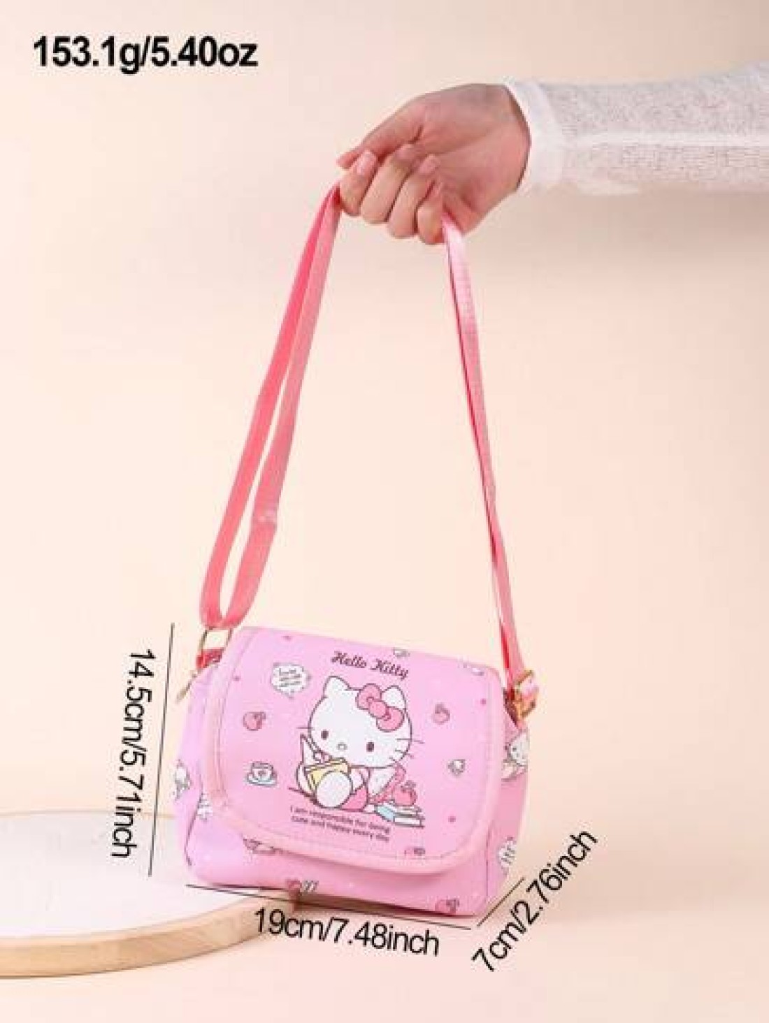 Sanrio زنبيل حامل مفاتيح محفظة نقود هاتف كرتوني للأطفال ماركة ساتريو، حقيبة كروس كيوت على الكتف ل- K T كلب كبير الأ