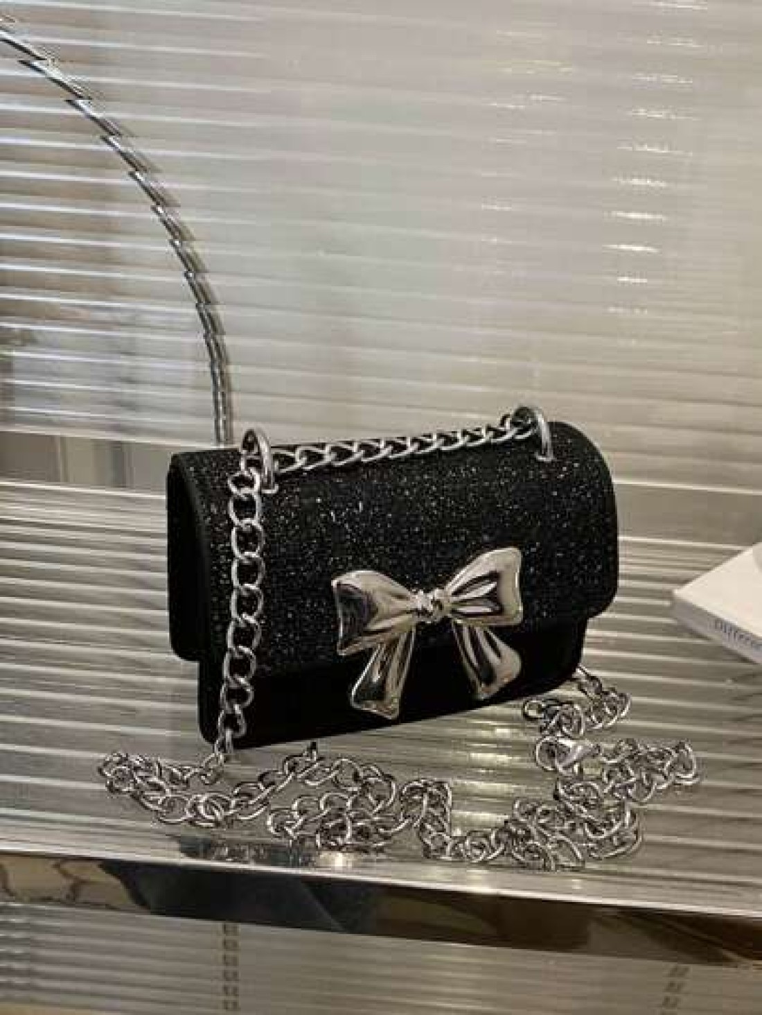 1pc Pu Fashion Sweet Spring Simple Western Style Crossbody Bag Simple And Fashionable Commuting Small Square Bag Korean Fashion Bag With Western Style Butterfly Decoration Fashionable Chain Shoulder S