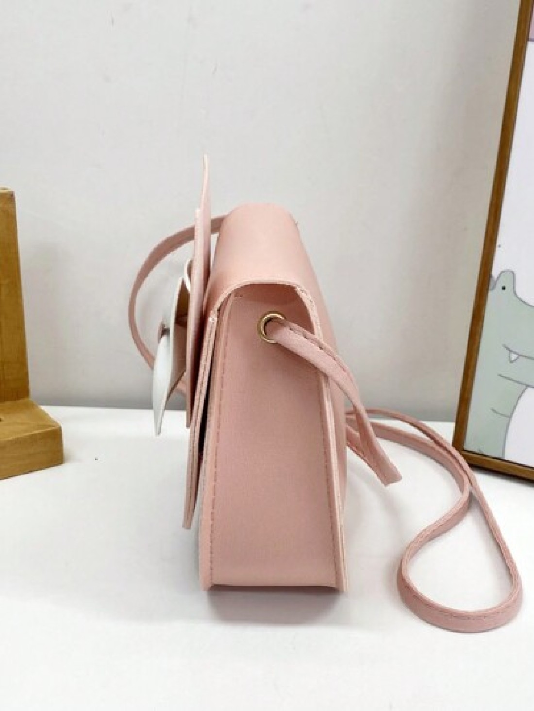 1 Pc Mini Fashion Kitten Young Children Crossbody Bag Square Bag Purse Shoulder Bag Flip Bag Versatile Lightweight Portable Small Buckle Mini For Daily A Coin Purse For Travel Shopping Vacation Kids O