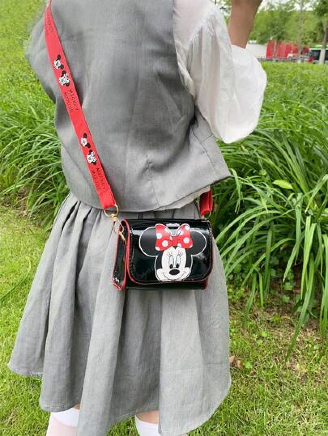 Disney 1pc Disney Stitch Cartoon Fashion Kids One Shoulder Crossbody Snack Bag Cute Stylish For Girls