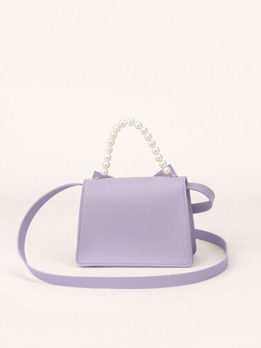 1pc Girls Lovely Mini Dual Fabric Bow Knot Handbag Crossbody Bag For Everyday Outfits