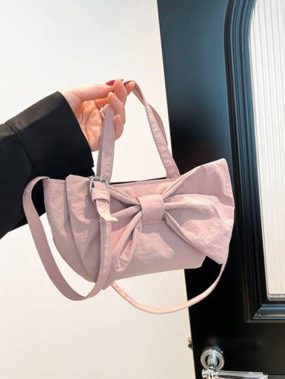 1pc New Cute Girl Niche High End Nylon Shoulder Crossbody Bag And Fashionable New Bag Fresh And Dopamine Color Matching Youthful Girl Style Can Be Cross Body Adjustable Shoulder Strap Casual And Fashi