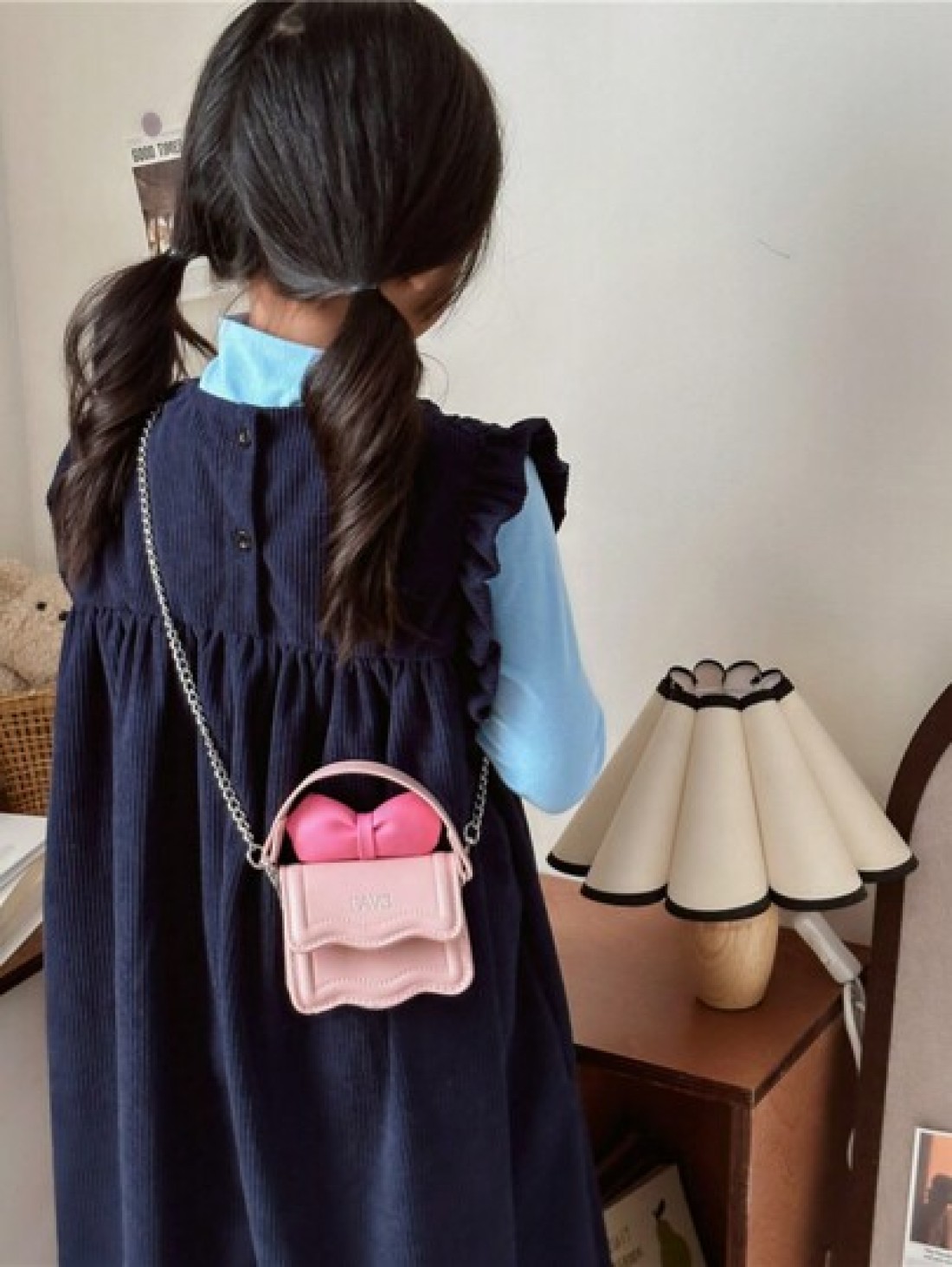 1pc Mini PU Handbag Lightweight Small Girls Princess Crossbody Bag One Shoulder Children s Purse Snap Closure Suitable For Lipstick Outings Gifts Daily Use