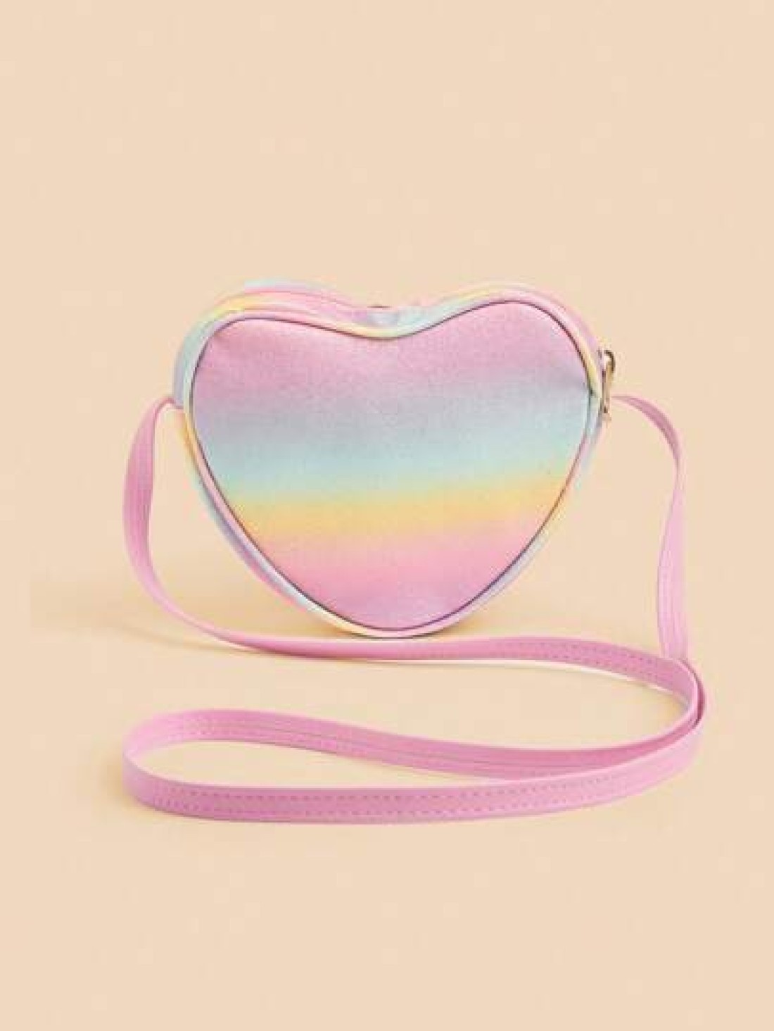 1pc Kids Girls Fashion Heart Bowknot Crossbody Bag Girls Mini Coin Purse
