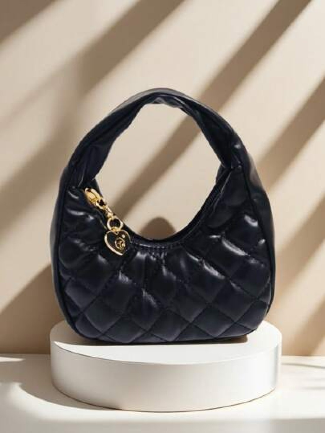 Children s Fashion Embroidered Crescent Moon Shaped Handbag Girls Casual Checkered Coin Purse Lipstick Case Soft Fashionable Pouch Ideal Holiday Gift