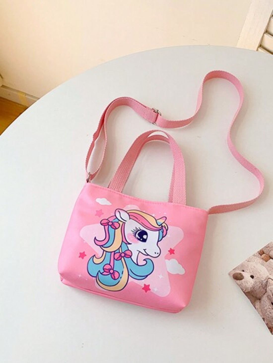 Cartoon Unicorn Children s Shoulder Crossbody Bag For Girls Cute Outdoor Fashion Purse
