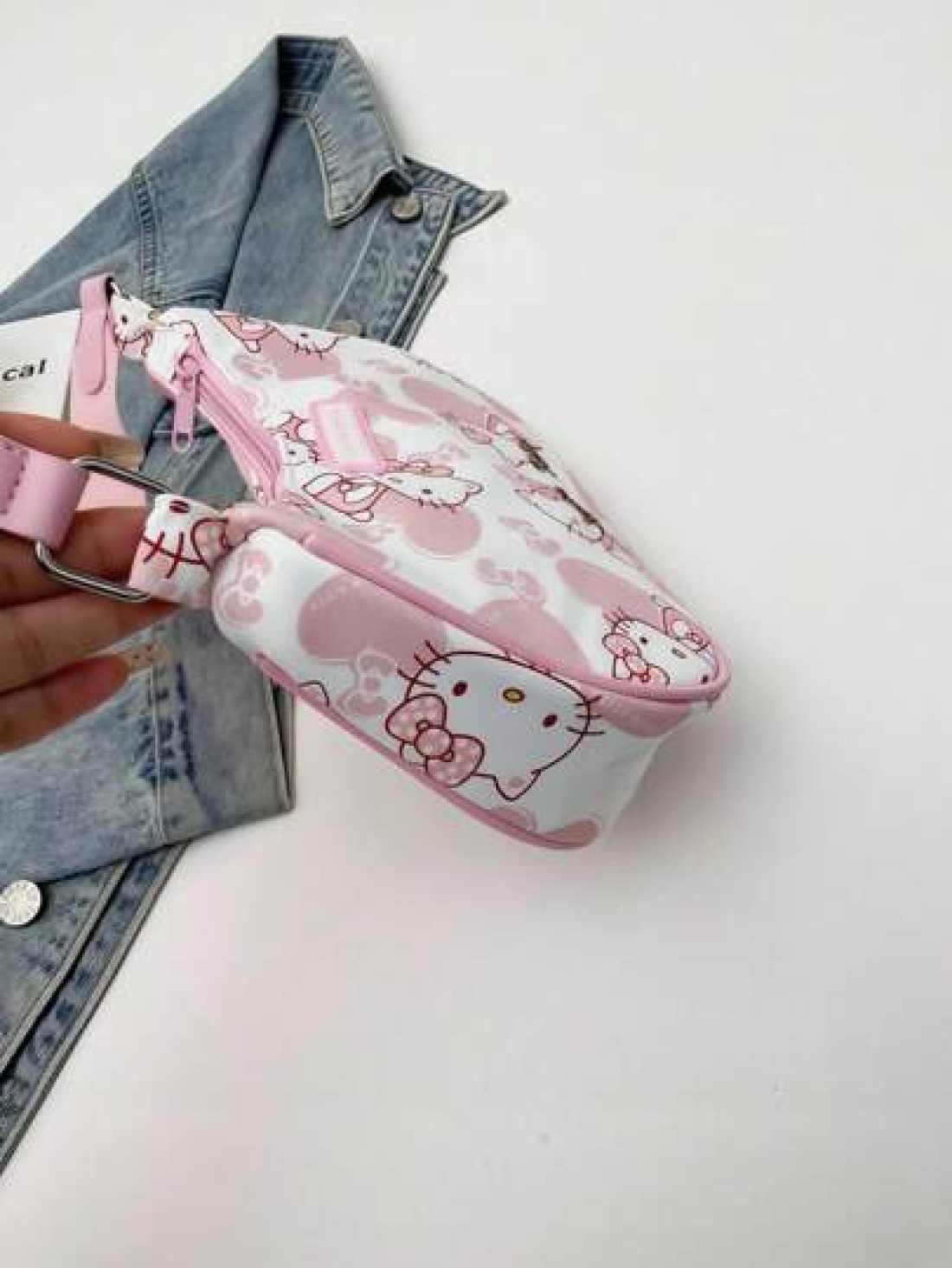 Sanrio 1pc Sanrio Cute KT Cat Girl s Armpit Bag Handbag Single Shoulder Bag Girl s Bag Niche Cartoon Hand Suitable For Summer Travel Christmas Thanksgiving Birthday Valentine s Day Party Gift Fashion