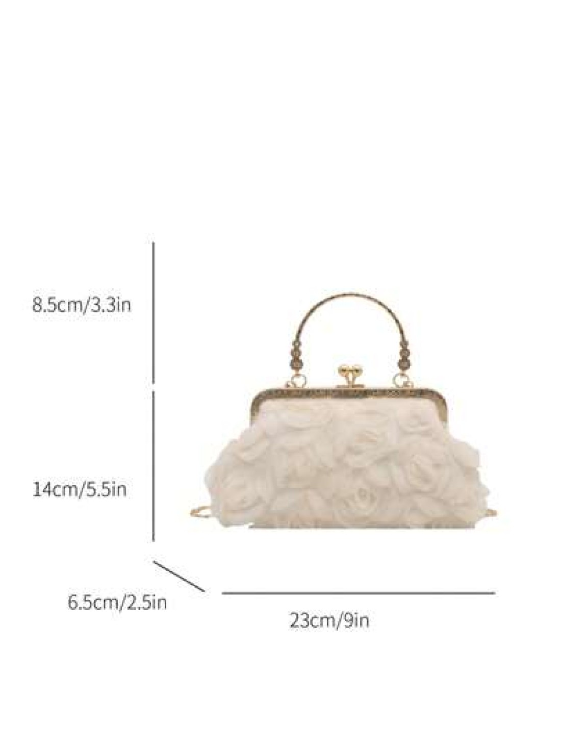 1pc New Cute Girl Niche High End Petal Stitching Nylon Material Gold Chain And Fashionable New Bags Fresh And Dopamine Color Matching Youthful Girl Style Can Be Cross Body Shoulder Straps Are Adjustab