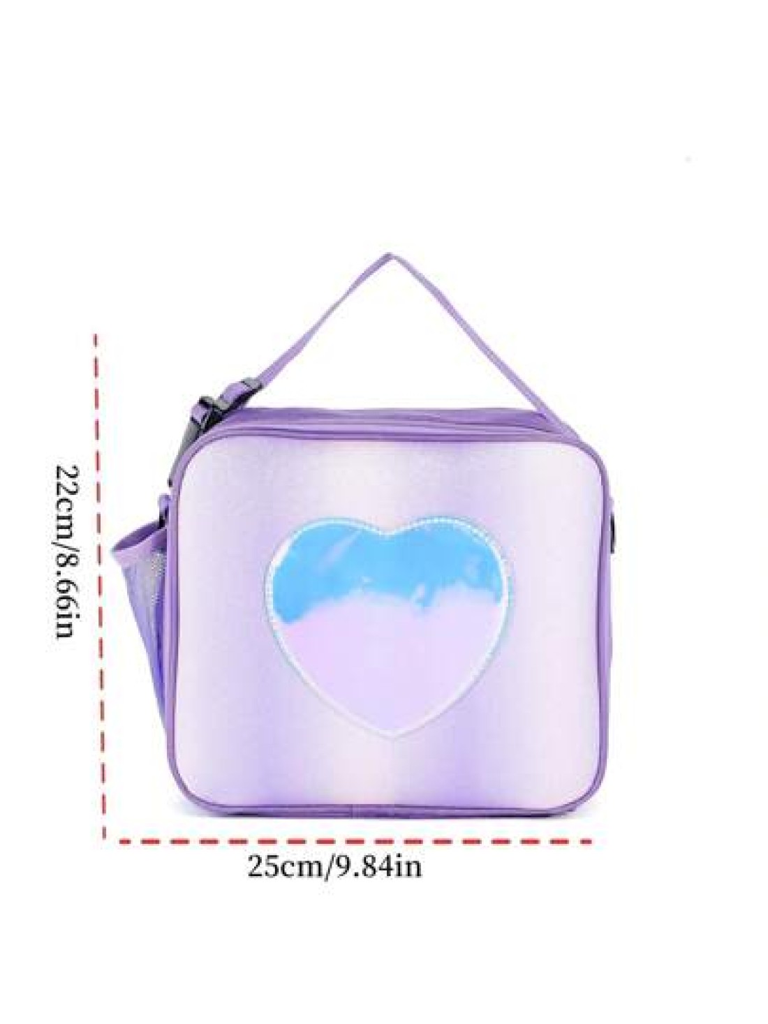 Holographic Lunch Bag Rainbow Thermal Insulated Bag Outdoor Picnic Bento Box Takeaway Bag Simple Shoulder Bag For Girls