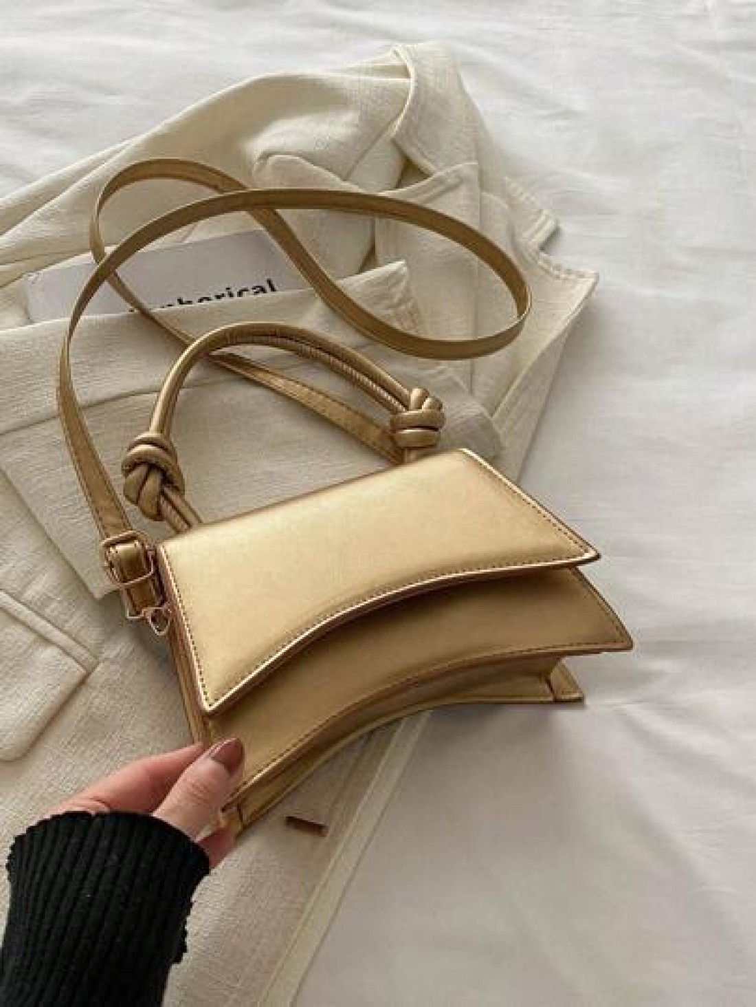 1pc New All Match Fashion Simple And Beautiful Solid Color Handbag Shoulder Crossbody Small Square Bag For Girls Cute Dopamine Mini Wallet Lipstick Bag For Girls Small Fragrance Style Princess Handbag