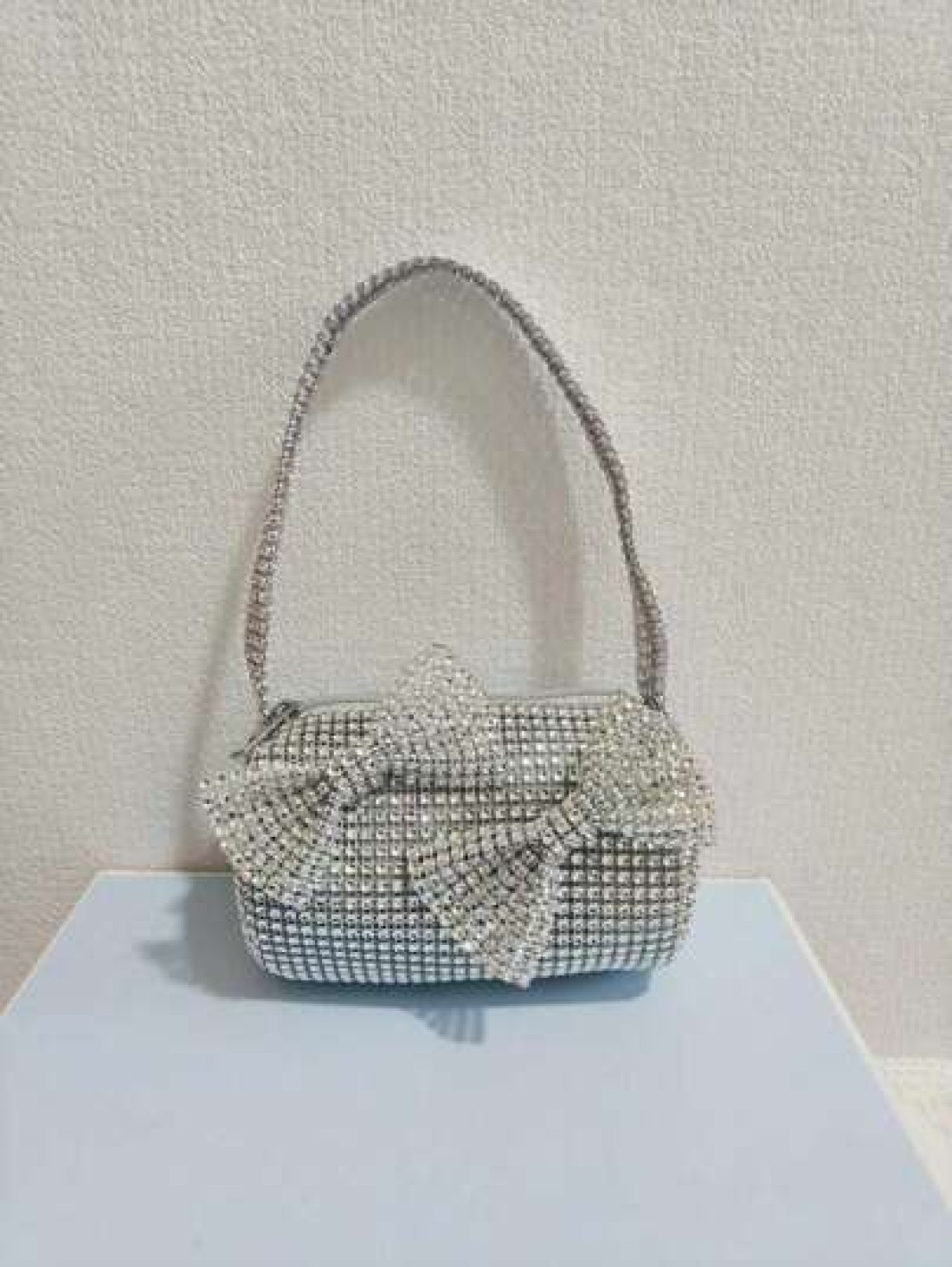 Children s New Round Bow Rhinestone Princess Handbag Sparkly Diamante Kid Girls Party Gift Coin Purse