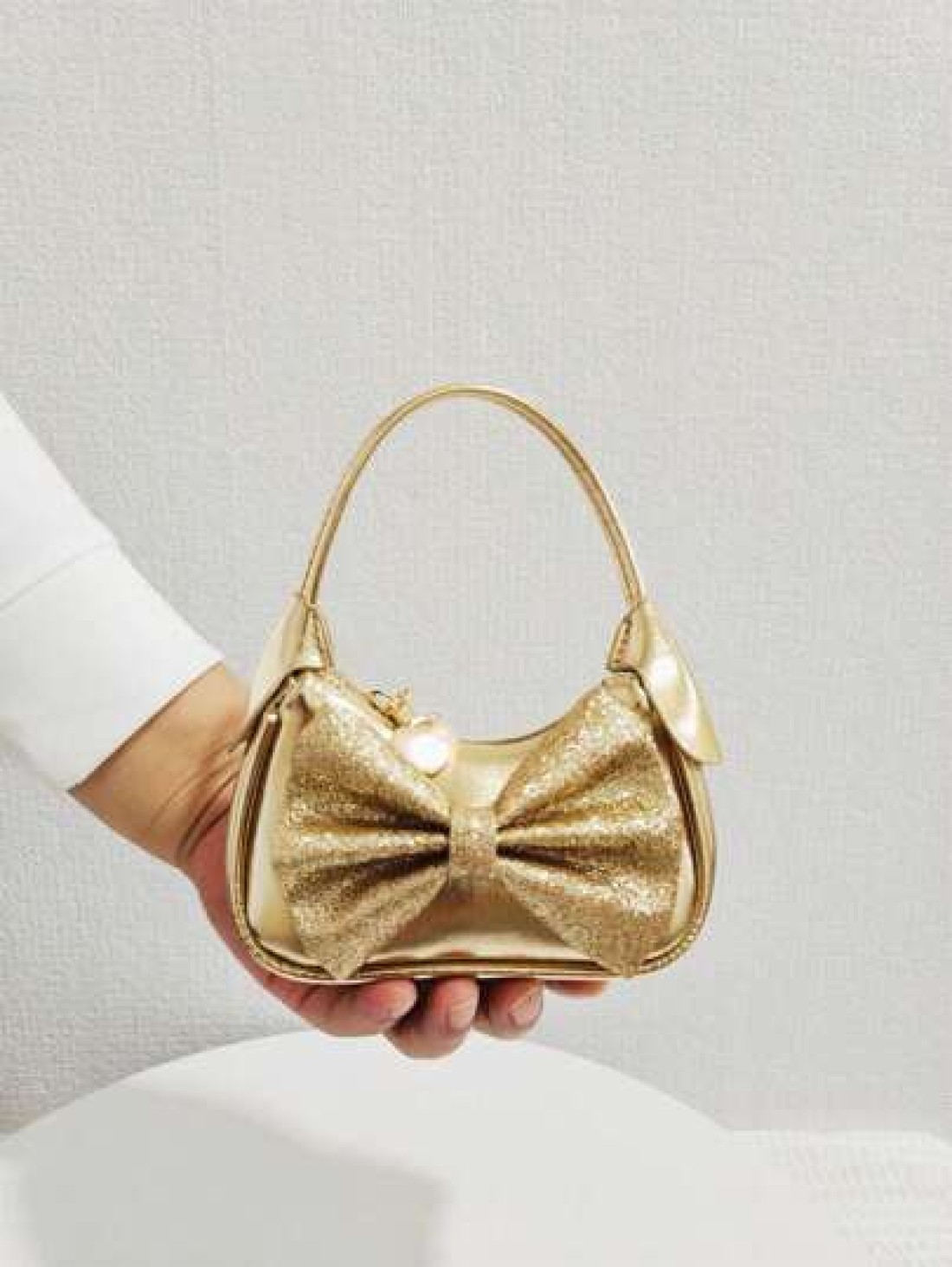 Children s Bowknot Handbag For Girls Festival Gift Fashionable Princess Bag Coin Purse Mini Shoulder Bag