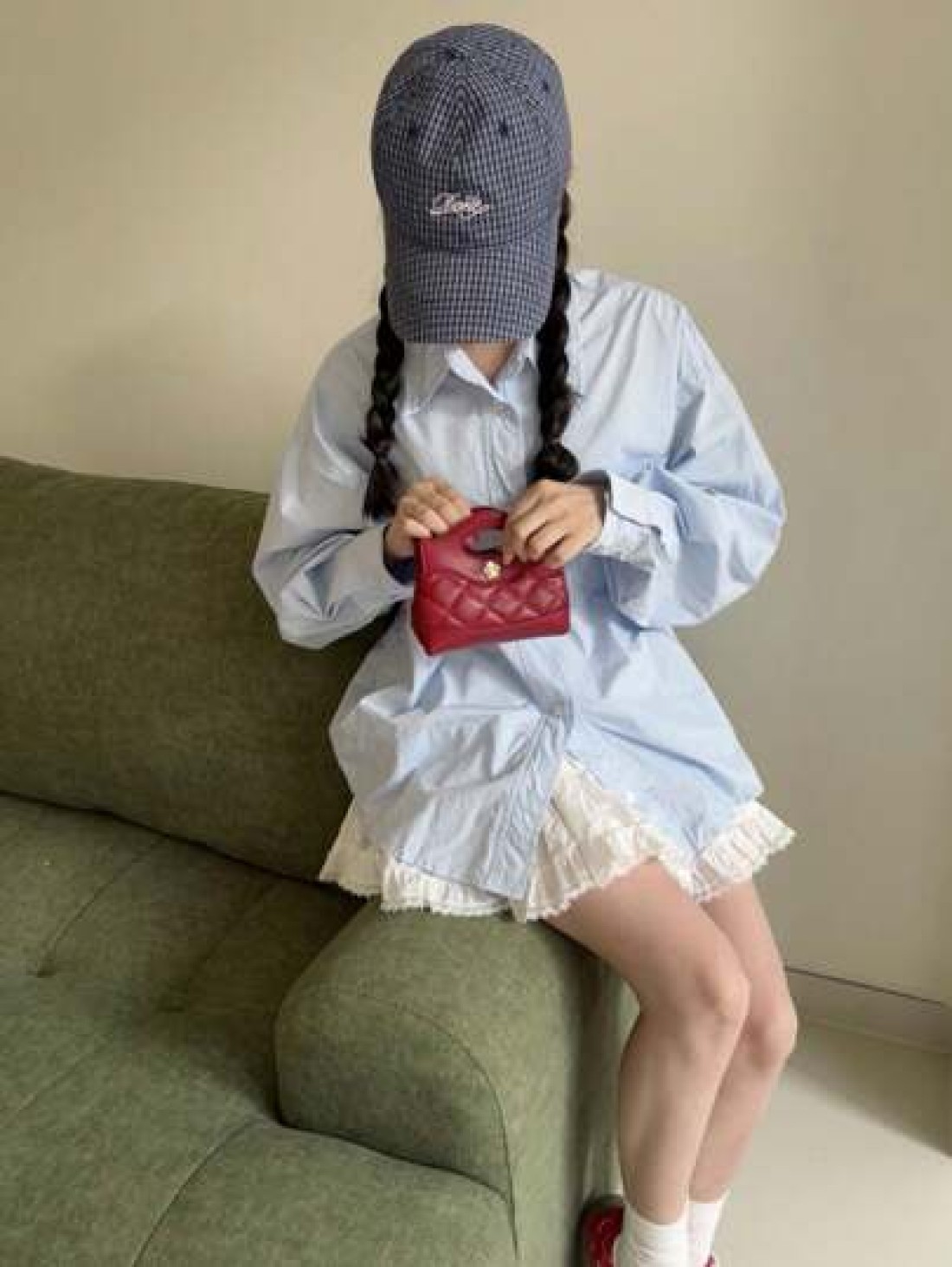 New Quilted Mini Handbag Contrast Color Small Crossbody Bag Lipstick Clutch Evening Mini Bag