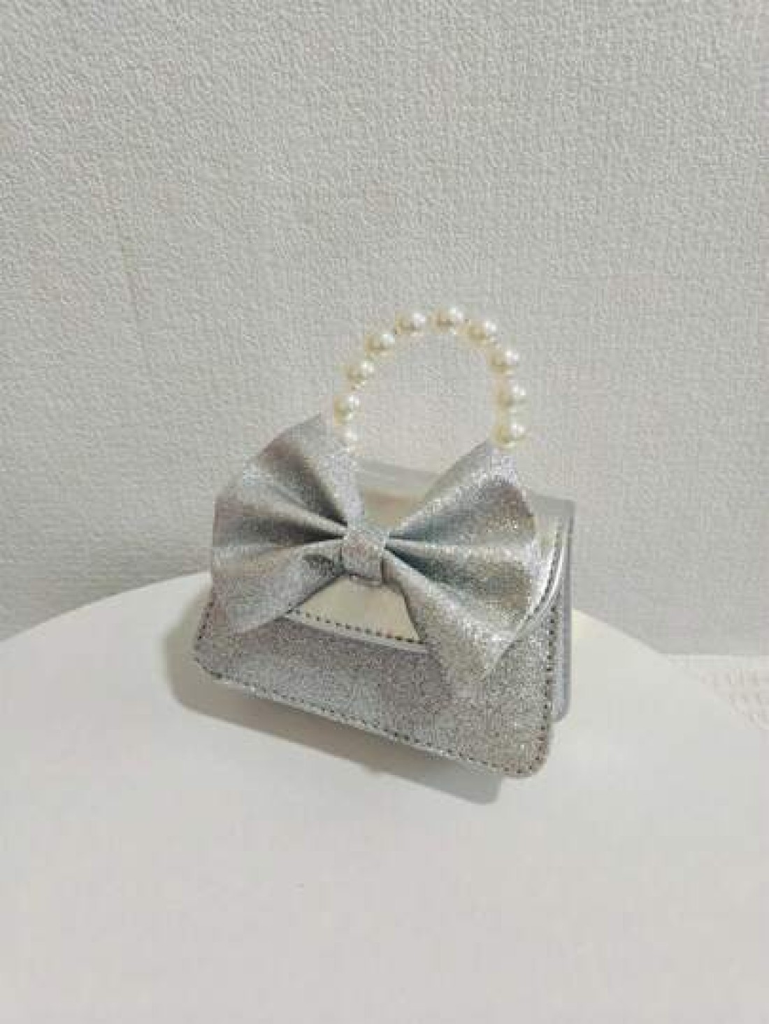 Children s New Pearl Handheld Bag Festival Gift PU Leather Bowknot Fashion Mini Princess Handbag For Little Girls Coin Purse Mini Shoulder Bag