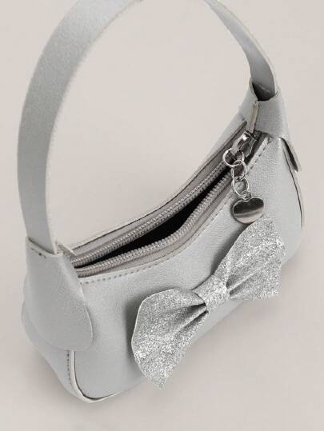 1pc Cute Girl Bow Decor Baby Mini Handbag