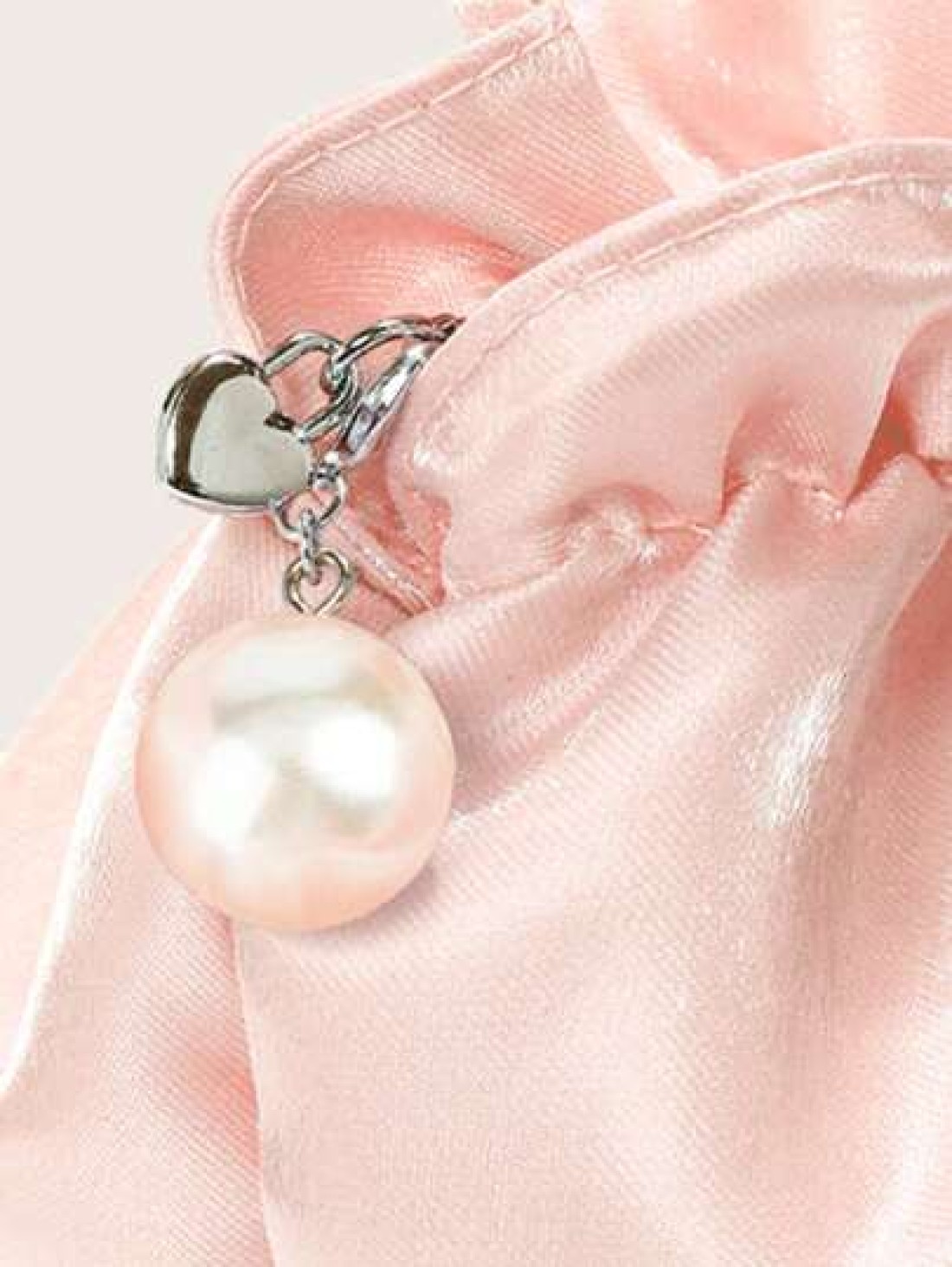 1pc Ruffle Cloud Mobile Phone Coin Purse Floral Pearl Hand Held Clutch Bag