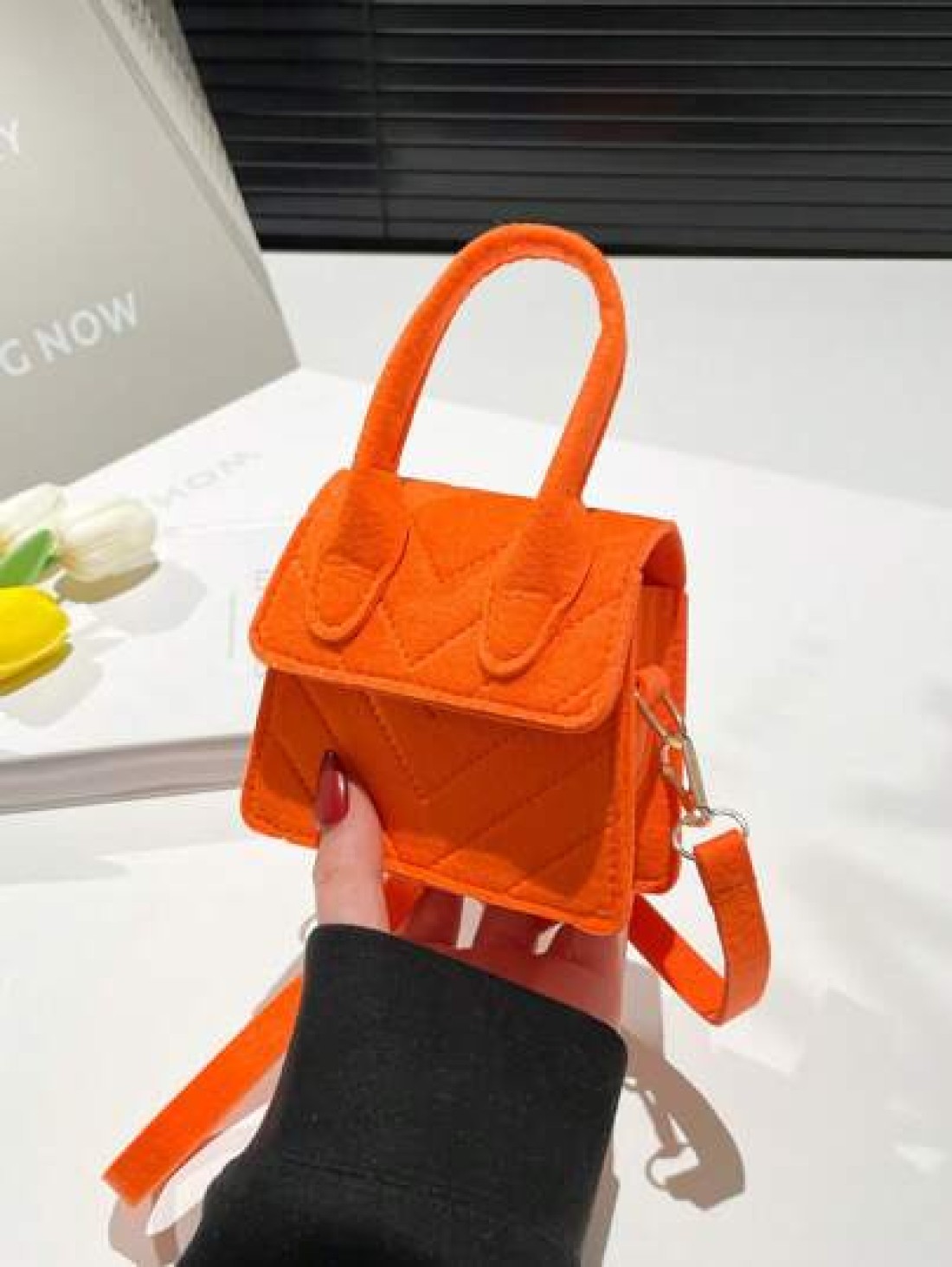 1 Piece Of Magnet Closure Fashionable Diamond Grid Mini Candy Color Handbag Niche Design Highly Attractive Versatile Adjustable Shoulder Strap Shoulder Messenger Bag Suitable For Teenagers To Travel S