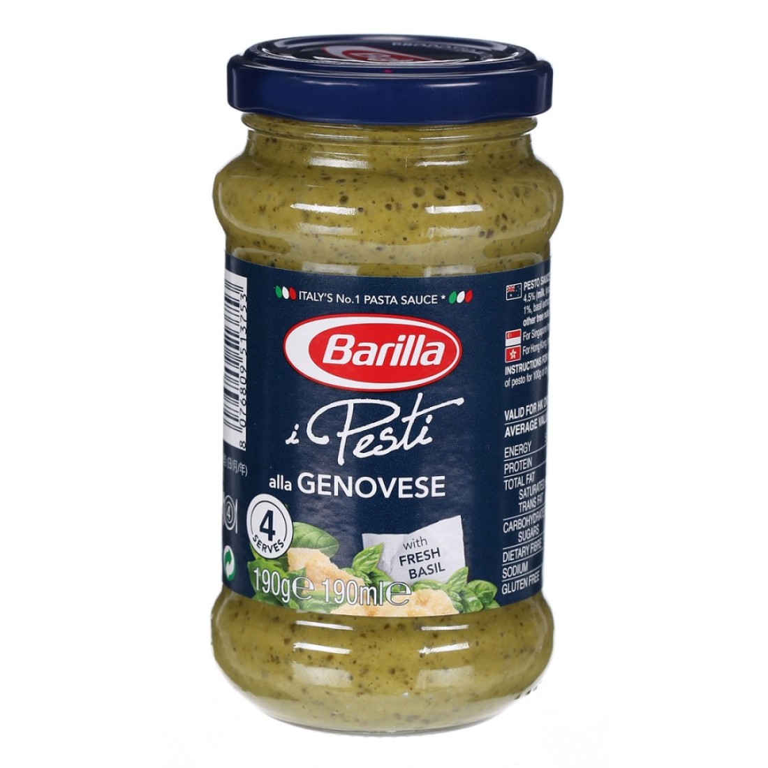 BARILLA PESTO GENOVESE 190GM