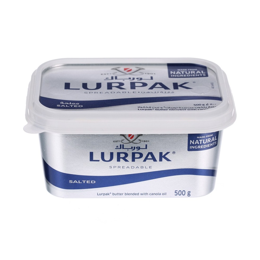LURPAK SPREADABLE BUTTER SALTED 500GM