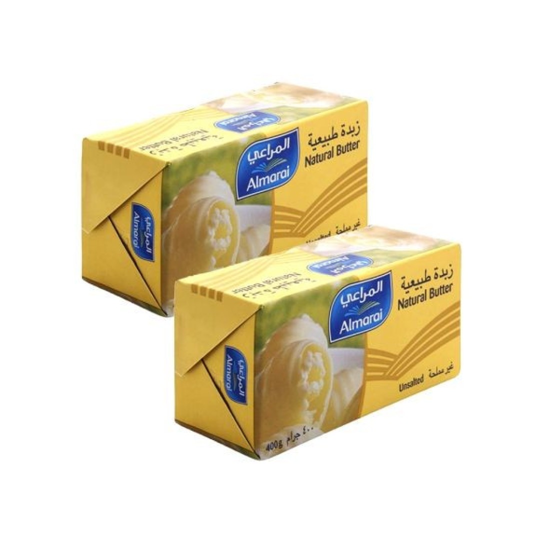 زبدة ماراي غير مملحة 2x400gm
