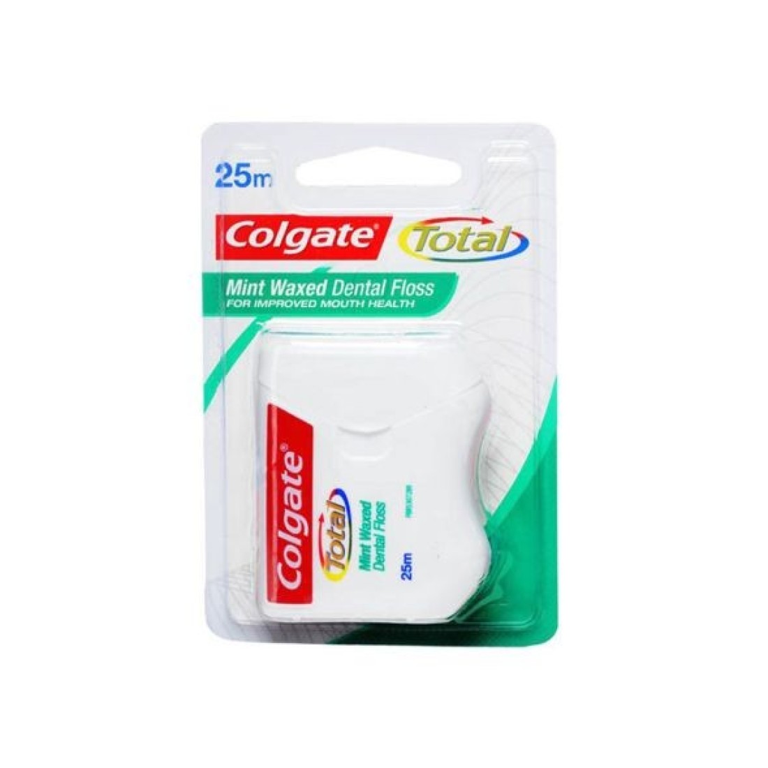 colg totl dentl floss wxed mint 25mts