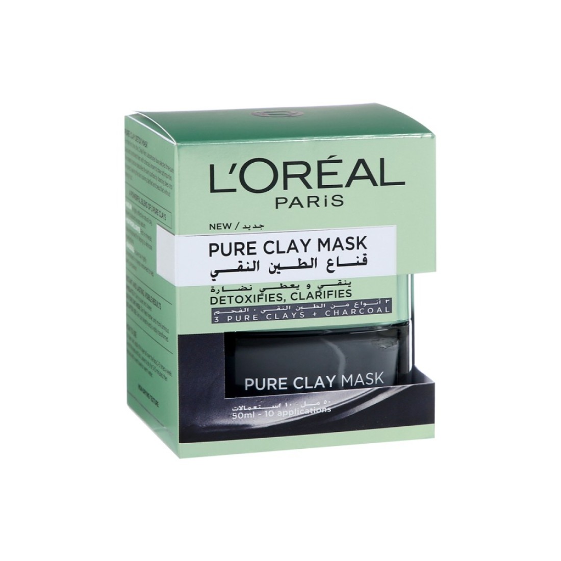 LOREAL PURE CLAY MASK CHARCOAL 50ML