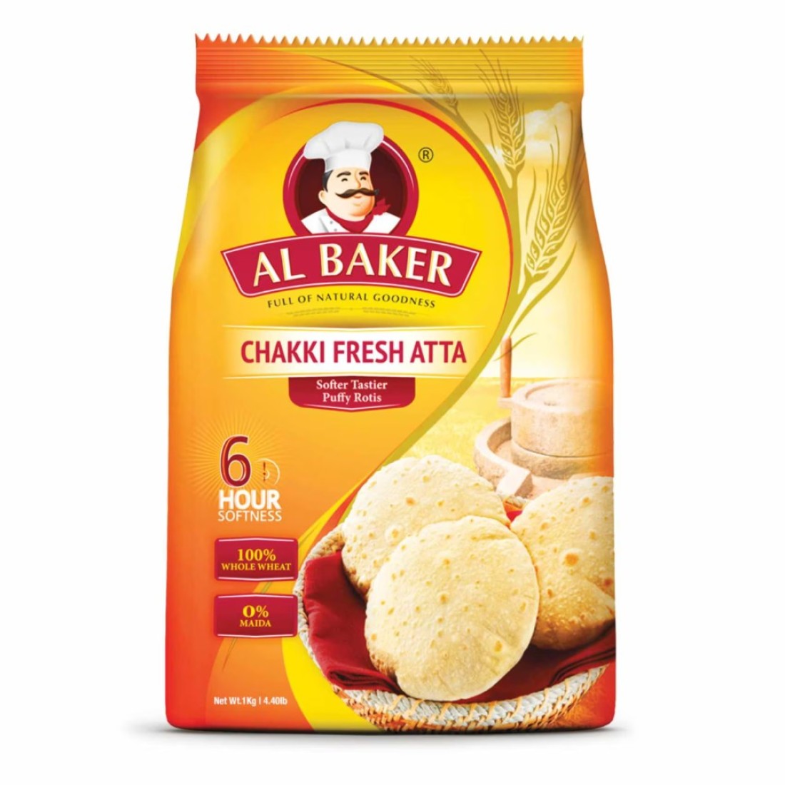 Al Baker Chakki Fresh Atta, 1kg