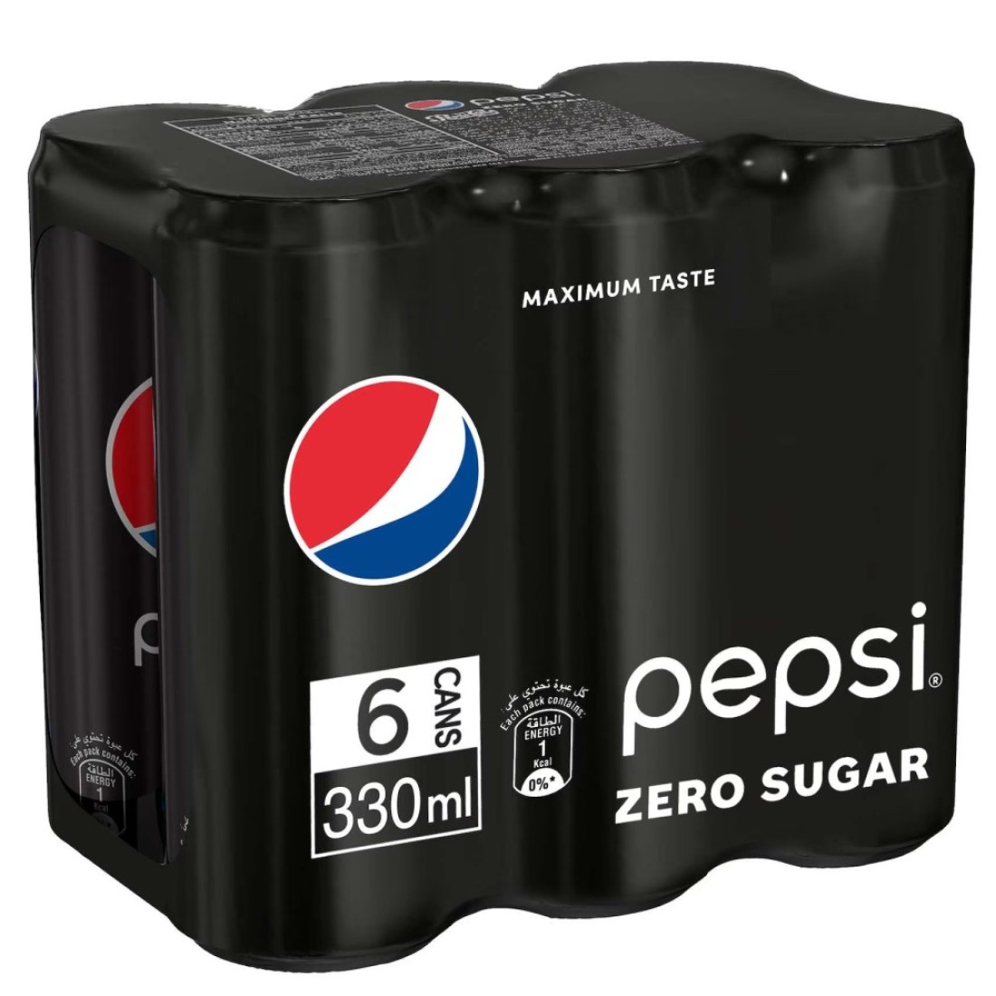 Pepsi Zero Cola Beverage Cans 330ml Pack of 6