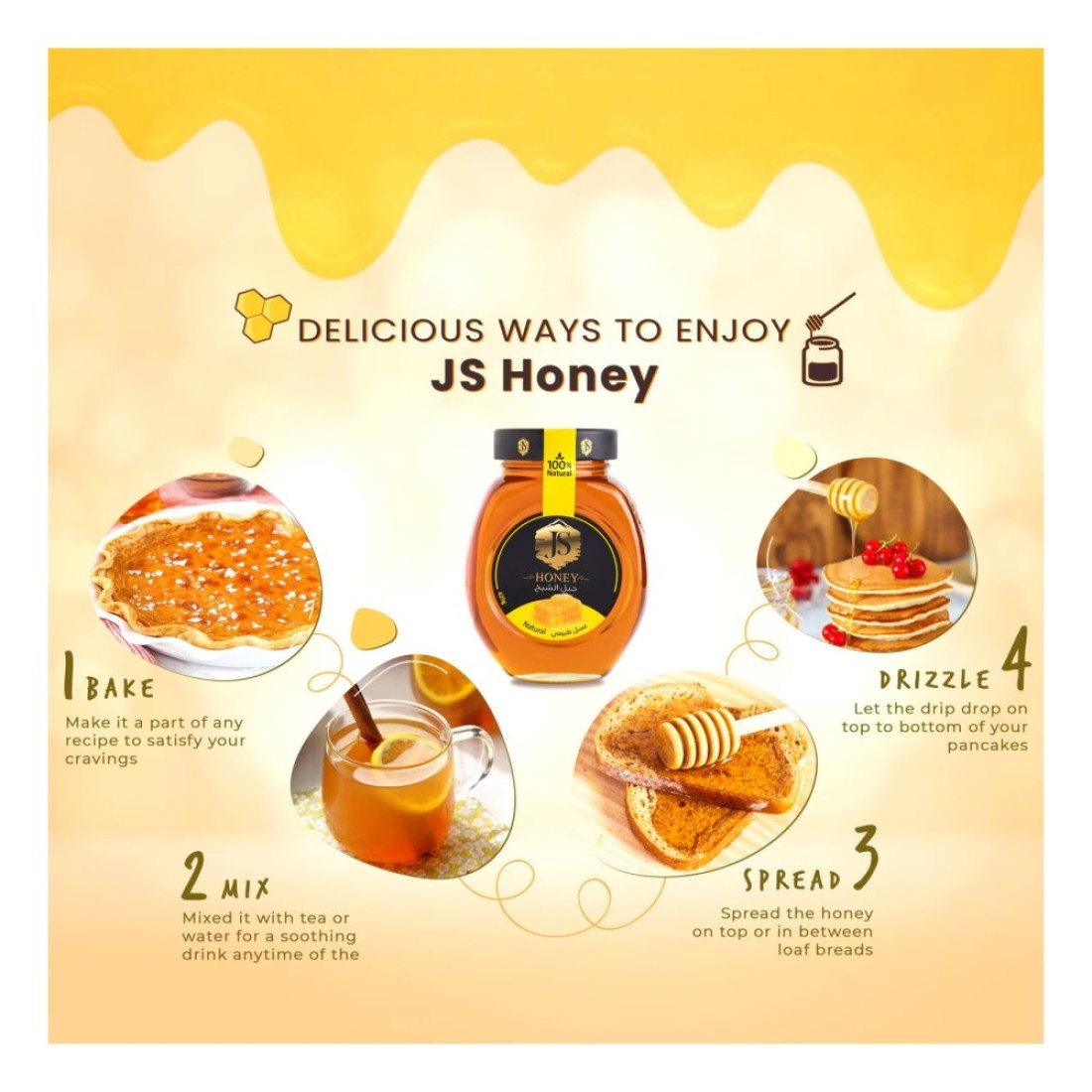 JS Natural Honey 425g