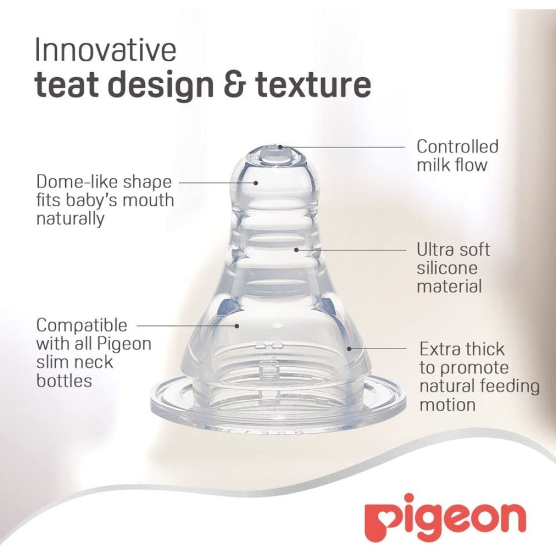 Pigeon Nursing Bottle 26014 Clear 50ml