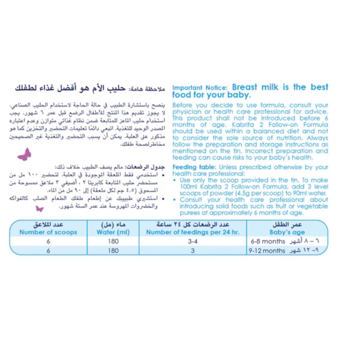 Kabrita Goat Milk Stage 2 Follow On Milk Formula 6 Months 400g