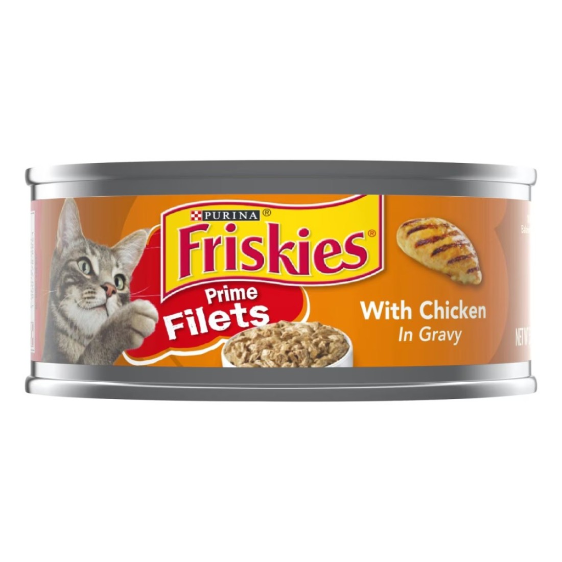 Purina Friskies Prime Chicken Flavour Wet Food Filets for Cat, 156g