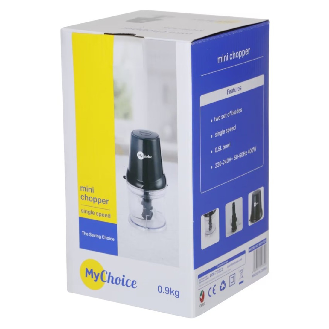 MyChoice Mini Chopper MCH-325 Black 0.5L 0.9kg