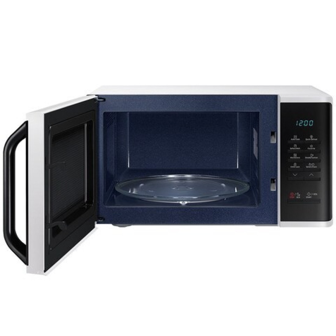 Samsung Solo Microwave Oven, 23L, MS23K3513AW, White/Black