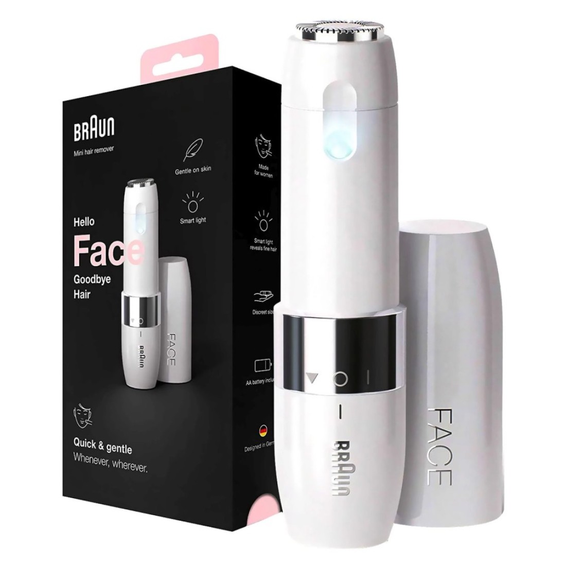 Braun Face Mini Hair Remover White FS1000