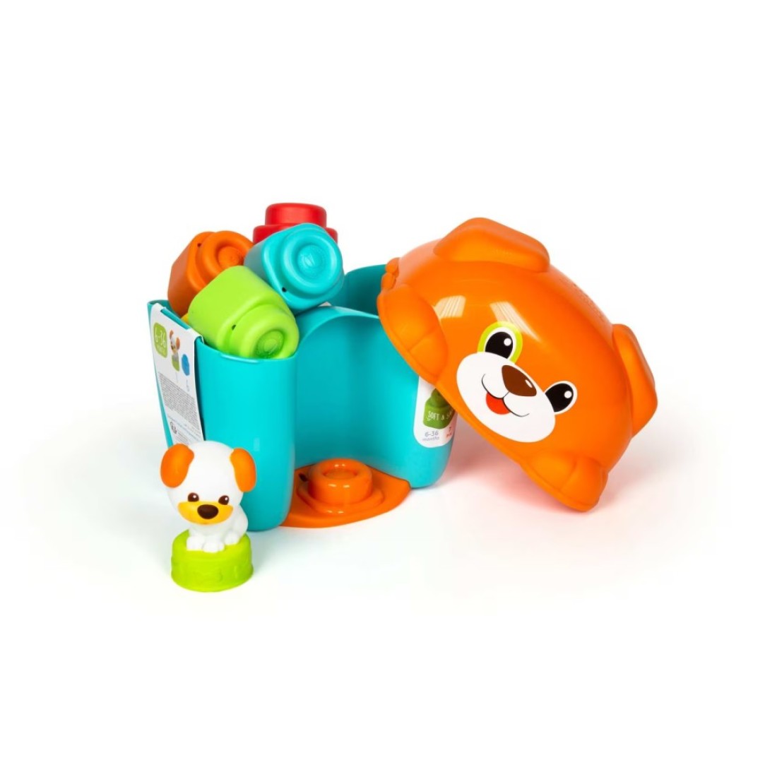 Clementoni Clemmy Chien And Chiot Soft Blocks 7 count