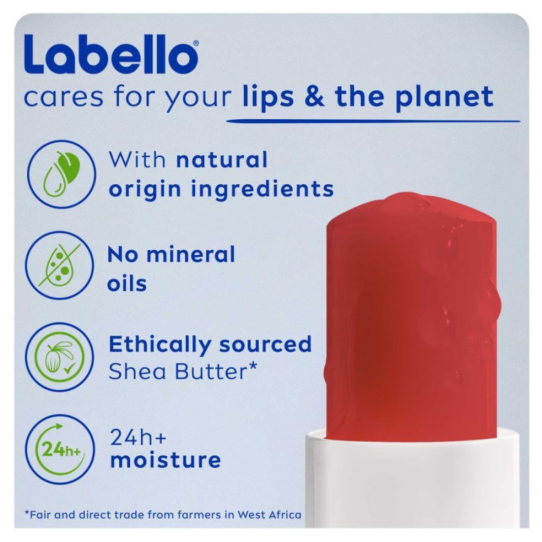 Labello Lip Balm Moisturising Lip Care Pomegranate Shine 4.8g