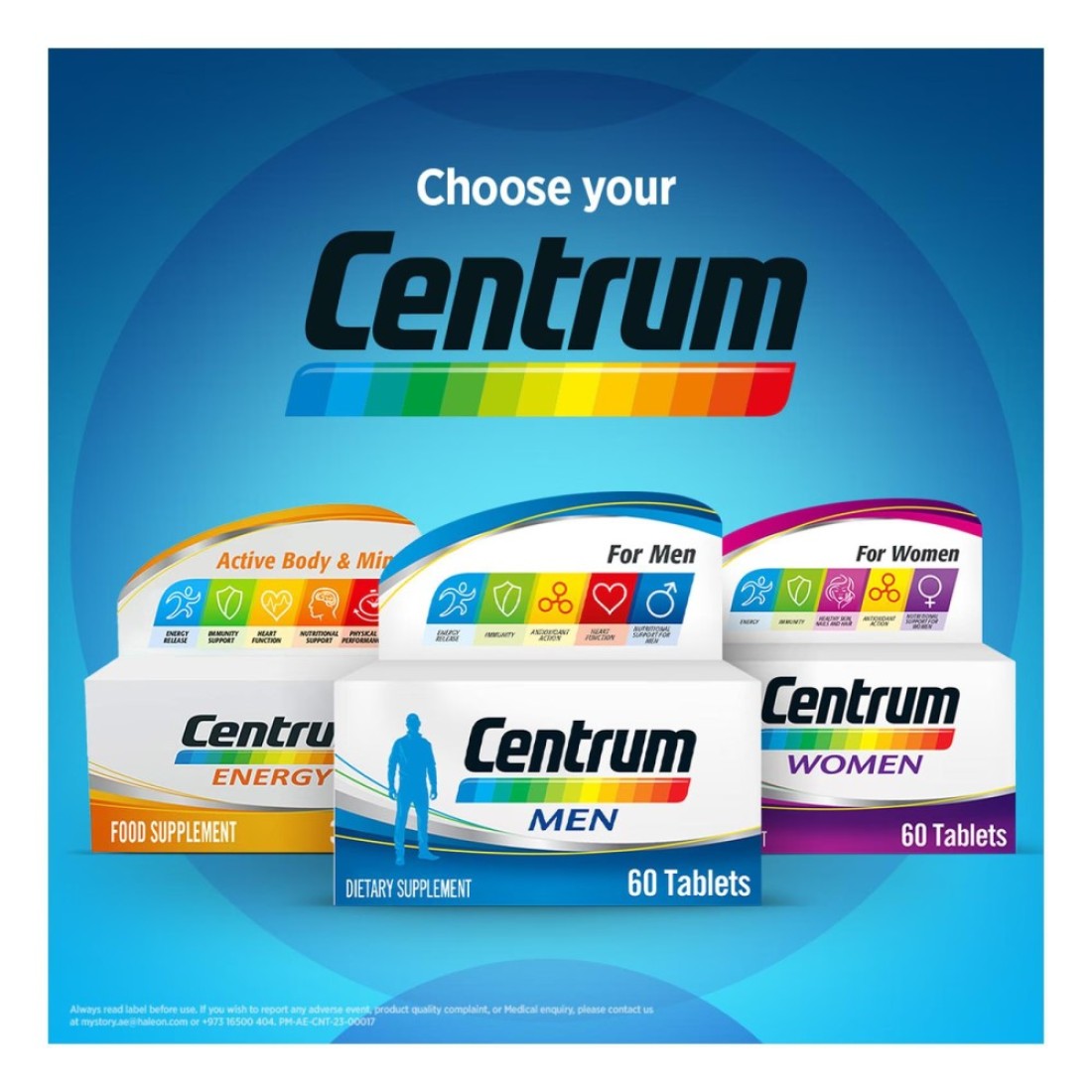 Centrum Men Multivitamin Dietary Supplement 60 Tablets