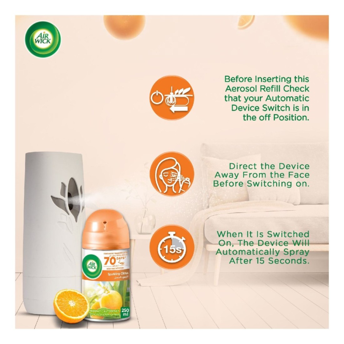 Airwick Freshmatic Lavander Refill&nbsp;250ml&nbsp;Pack of 2