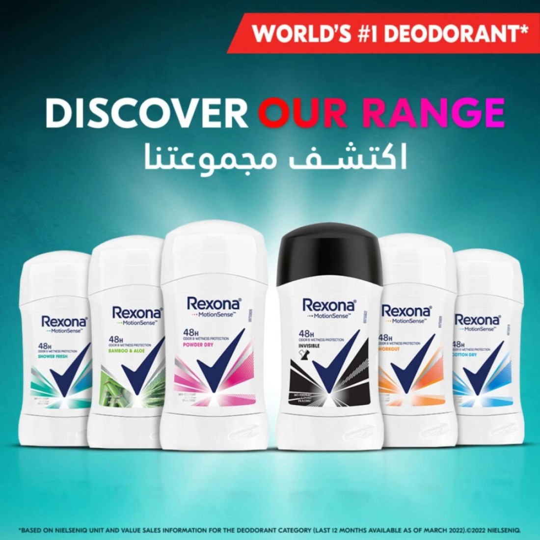 Rexona Women Antiperspirant Deodorant Stick Shower Fresh 40g Pack of 2