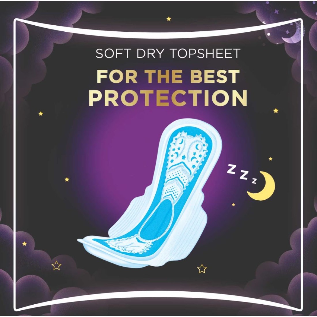 Always Dreamzz Pad Clean And Dry Maxi Thick Heavy Night Long Sanitary Pads With Wings White 20 Pads
