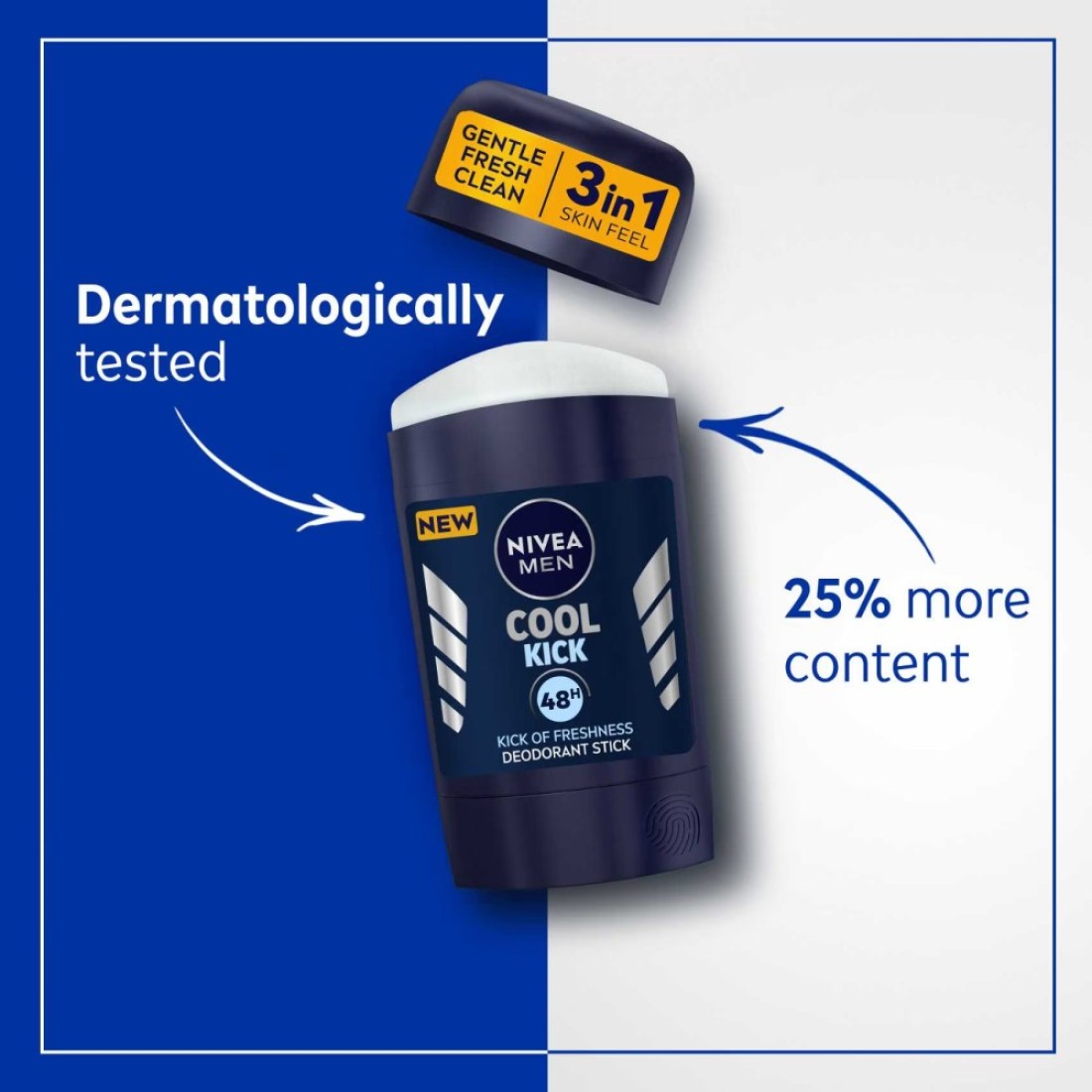 NIVEA MEN Antiperspirant Cool Kick Stick 50ml